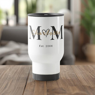 Personalised Mum Name Est Year Travel Mug