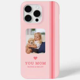 Personalised Mum Photo and Names iPhone 15 Pro Max Case