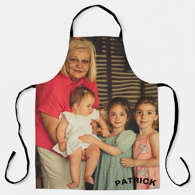 Personalised Mum Photo Apron - Mother's Day Gift (Front)