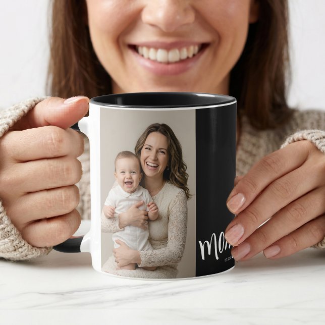 Personalised Mum Photo Year Established Coffee Mug (Creator Uploaded)