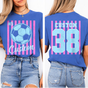 Personalised Mum Soccer Name & Number T-Shirt