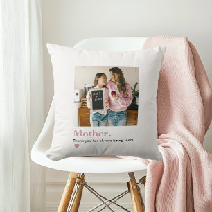 Personalised Mum Thank You Photo  Cushion