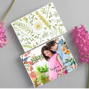 Personalised mum to be  photography mother's day holiday postcard