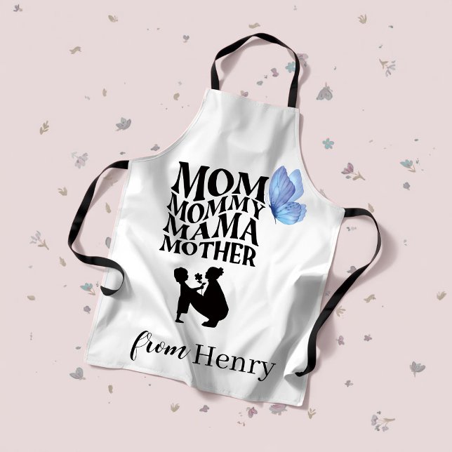 Personalised Mum Typography Apron (Creator Uploaded)