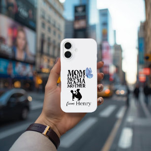 Personalised Mum Typography iPhone 16 Case