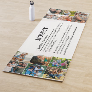 Personalised Mummy Definition 12 Photo Collage Yoga Mat