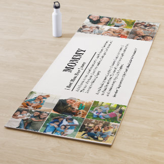 Personalised Mummy Definition 12 Photo Collage Yoga Mat
