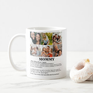 Personalised Mummy Definition 6 Photo Collage Coffee Mug