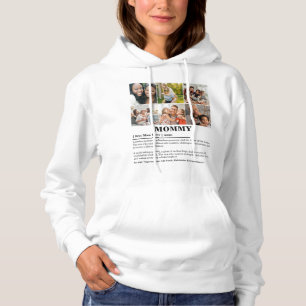 Personalised Mummy Definition 6 Photo Collage Hoodie