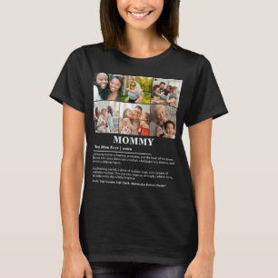 Personalised Mummy Definition 6 Photo Collage T-Shirt