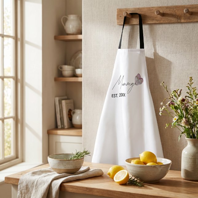 Personalised Mummy EST. Year Apron Gift For Mother (Creator Uploaded)
