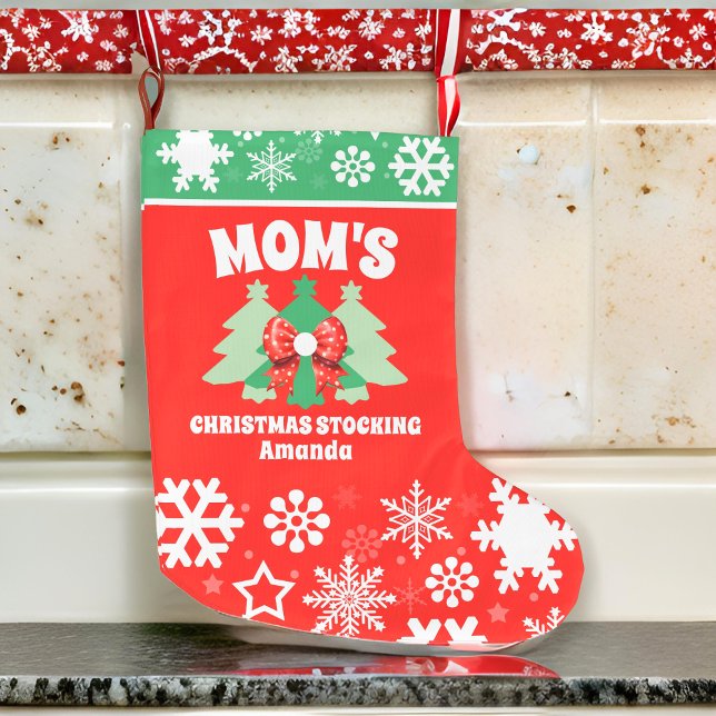 Personalised Mum's Christmas Gift Large Christmas Stocking (Creator Uploaded)