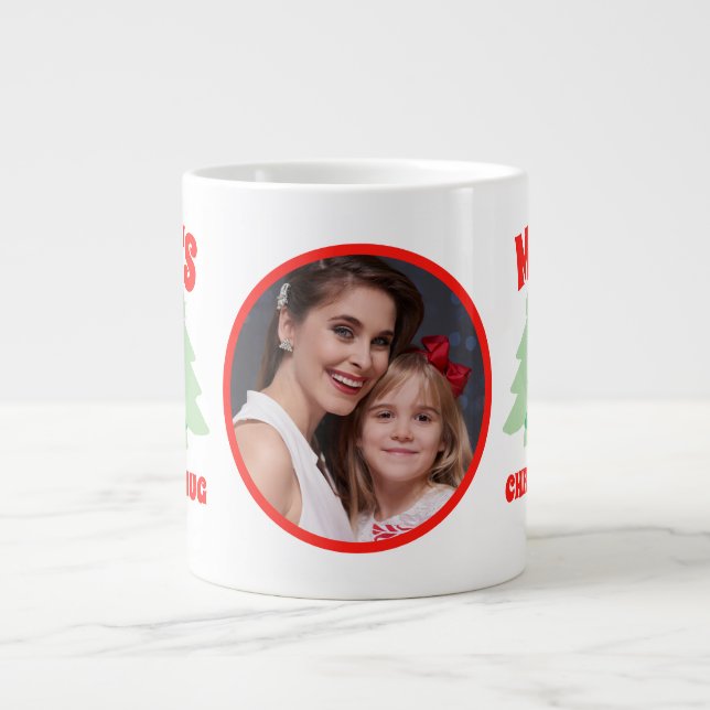 Personalised Mum's Photo Christmas Mug (Front)