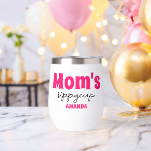 Personalised Mum's Sippy Cup Wine Tumbler