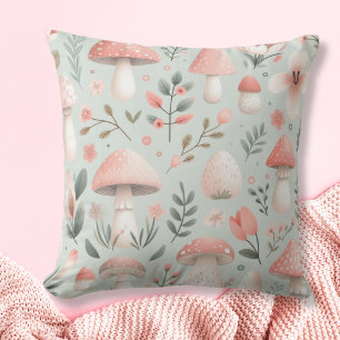 Personalised Mushroom Throw Pillow