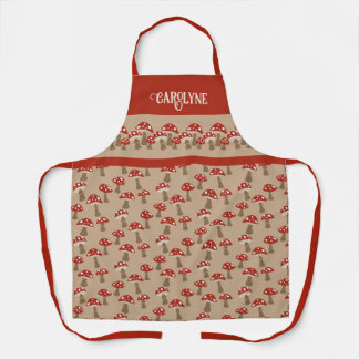 Personalised Mushrooms Apron