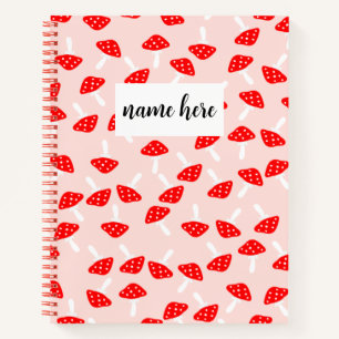 Personalised Mushrooms Notebook