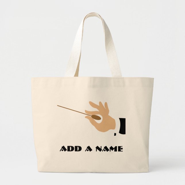 Personalised Music Conductor Tote Bag (Front)