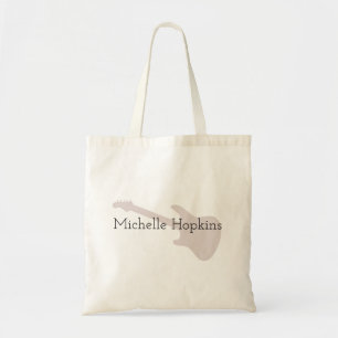 Personalised Music Gifts for Guitarist, Musician Tote Bag