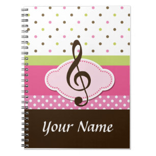 Personalised Music Lesson Practice Journal Noteboo