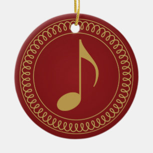 Personalised Music Note Christmas Ornament Gift