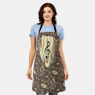 Personalised Music Note Guitar Pick  Apron