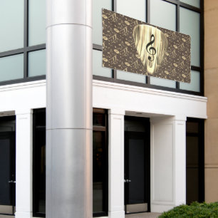 Personalised Music Note Guitar Pick  Banner