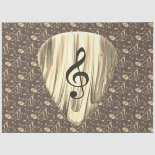 Personalised Music Note Guitar Pick  Tissue Paper