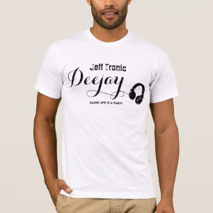 personalised music stamp for the DJ T-Shirt