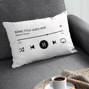 Personalised Music Streaming Couples Decorative Cushion