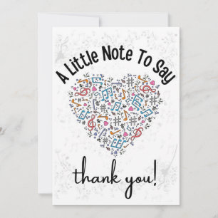 Personalised Music Teacher Appreciation Card