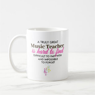 Personalised Music Teacher Appreciation gift Coffee Mug