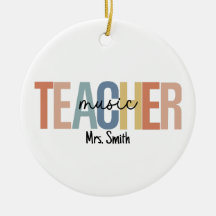 Personalised Music Teacher Christmas