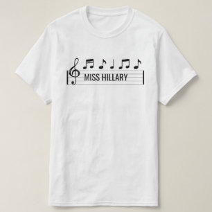 Personalised Music Teacher Name T-Shirt