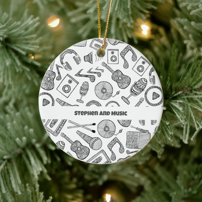 Personalised Musical Instruments Music Accessories Ceramic Tree Decoration (Tree)