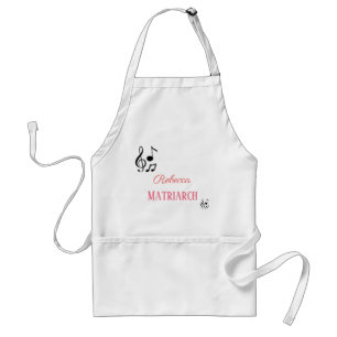 Personalised Musical Matriarch Mother design Standard Apron