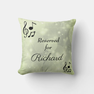 Personalised Musical Reserved Cushion