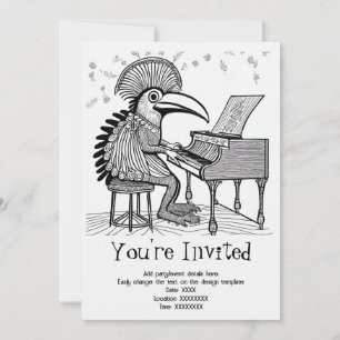 Personalised Musical Soiree Invitation