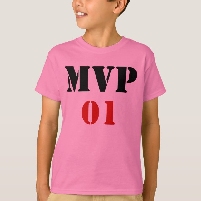 Personalised MVP T-Shirt w/name on back (Front)