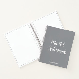 Personalised My Art Sketchbook Spiral Notebook