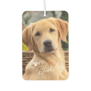 Personalised My Best Friend Photo Love Paw Car Air Freshener