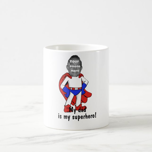 Personalised "My Dad is My Superhero!" Mug (Center)