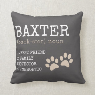 Personalised "My Dog" Definition Throw Pillow