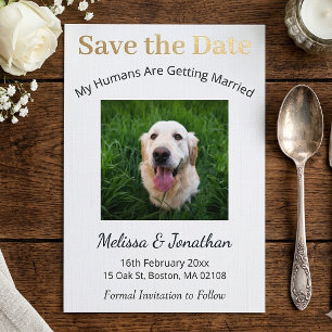 Personalised My Humans Are Getting Married Save The Date
