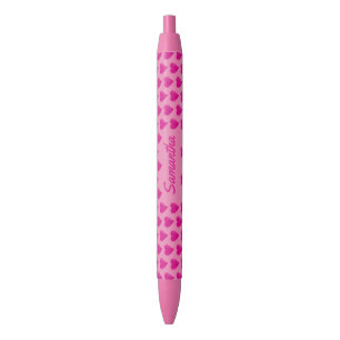PERSONALISED MY LOVE IS LIKE A ROSE BLACK INK PEN