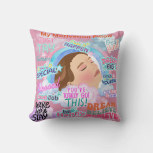 Personalised My Motivation Cushion