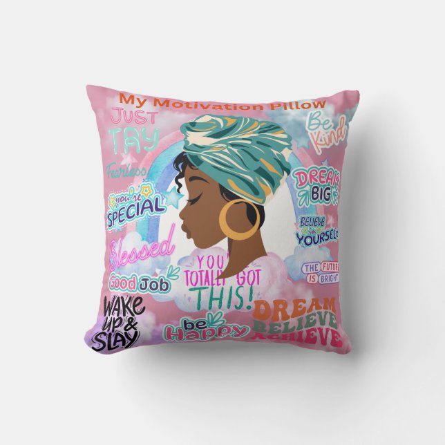  Personalised My Motivation Cushion (Front)