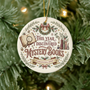 Personalised Mystery Reader Christmas Ornament
