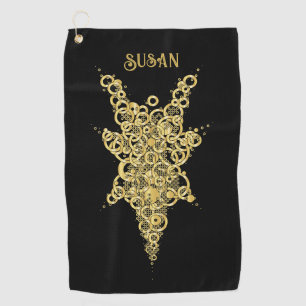 Personalised Mystic Gold  Golf Towel