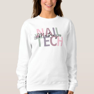 Personalised Nail Tech Sweatshirt